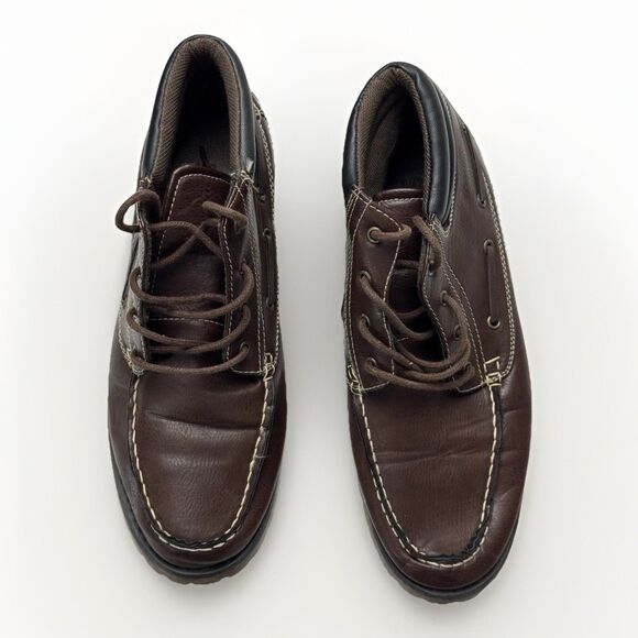 Size 9 - New Look Men’s Brown Moc Toe Ankle Boots main image 4